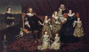 unknow artist Sir Thomas Lucy III and his family USA oil painting reproduction